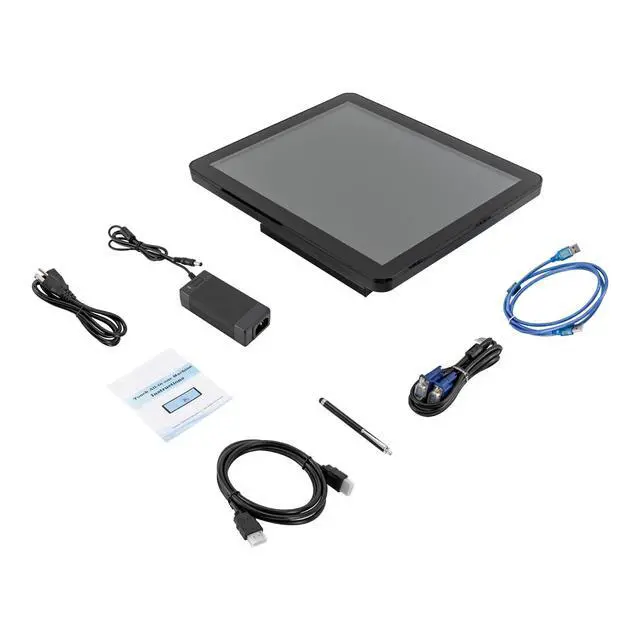 Alt view image 2 of 7 - 17 inch POS Touch Screen Monitor, POS Cash Register Monitor Cash Register with Capacitor Pen LED Cashs Register System Accessory Screen w/Power Adapter for Retail Restaurant Bar Grocery