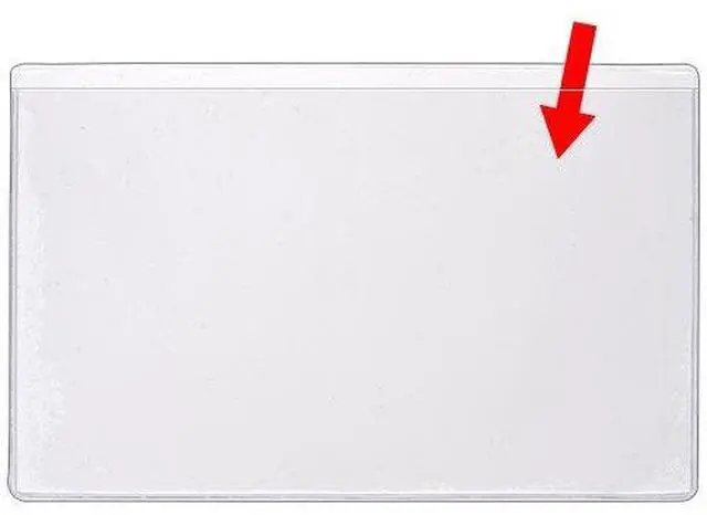 Main image of StoreSMART - 6" x 9" Non-Adhesive Vinyl Plastic Pocket - Open Long Side - 100 Pack - PE109L-C-100