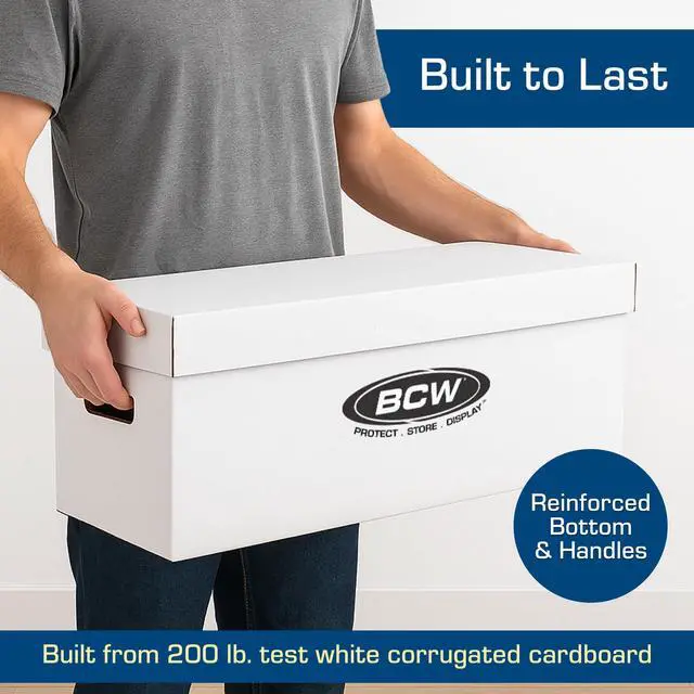 Alt view image 4 of 7 - Long Comic Storage Box - 10 ct | Holds 250300 Current & Silver Age Comics | Sturdy 200 lb. for Cardboard Comic Book | Stackable Comic Storage Box for Collectors