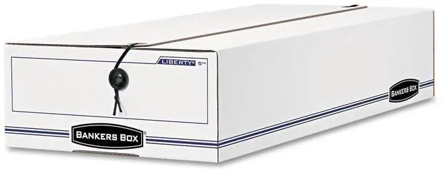 Main image of Bankers Box 00005 Storage File,Check Size,10-3/4-Inch x23-1/4-Inch x4-5/8-Inch,12/CT,WE/BE | 10-3/4-Inch x 23-1/4-Inch x 4-5/8-Inch