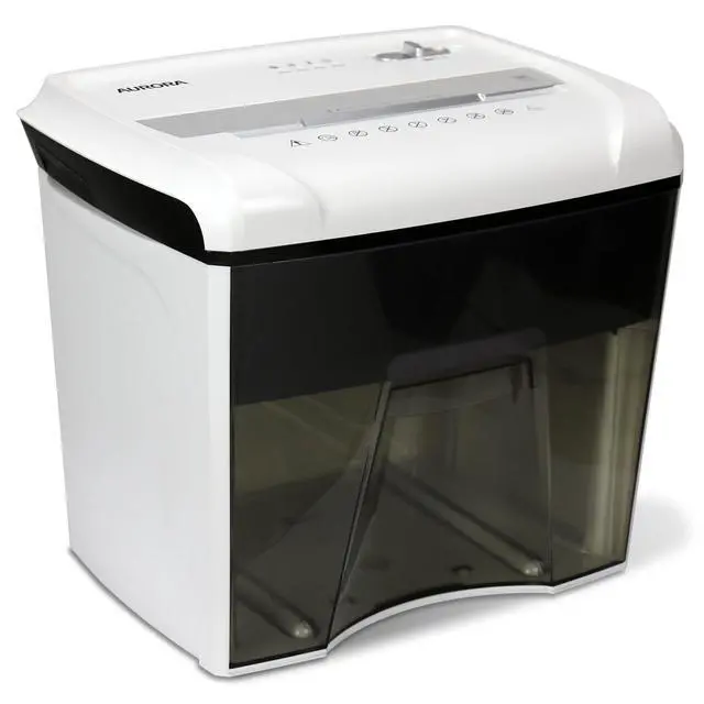 Alt view image 6 of 7 - Desktop Style High-Security Anti-Jam 12-Sheet Micro-Cut Paper and CD/Credit Card/Junk Mail Shredder with 1.8 Gallon Pullout Basket/Security Level P-4