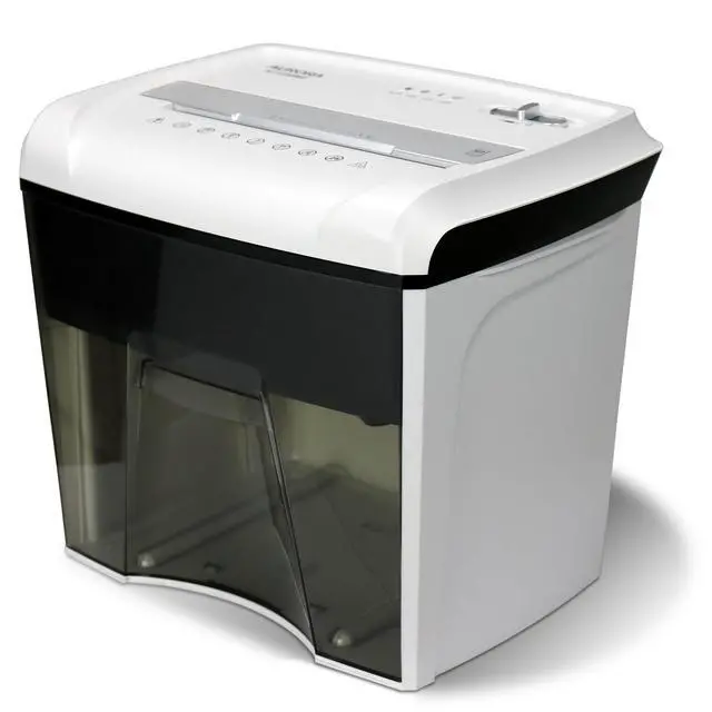 Alt view image 7 of 7 - Desktop Style High-Security Anti-Jam 12-Sheet Micro-Cut Paper and CD/Credit Card/Junk Mail Shredder with 1.8 Gallon Pullout Basket/Security Level P-4
