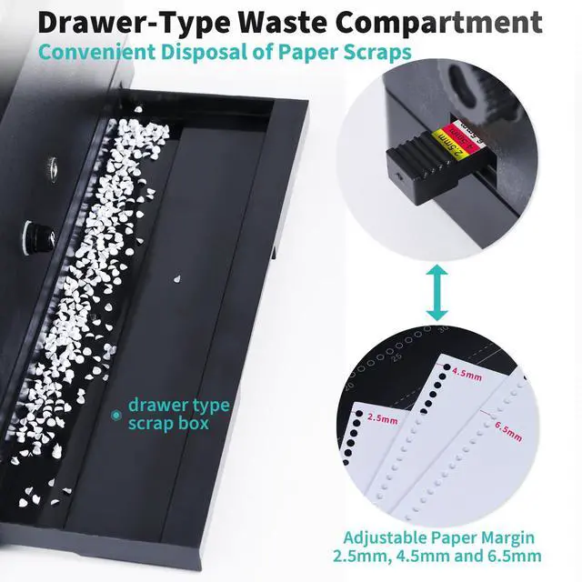 Alt view image 7 of 7 - Spiral Binding Machine, 4:1 Pitch, 20-Sheet Punch, with Bonus Kit | 46 Disengageable Pins, Electric Coil Inserter, Adjustable Side Margin, with 100 8Mil PVC Covers, 100 5/16 in Coils and Pliers
