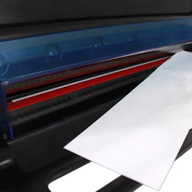 Alt view image 5 of 7 - Heavy Duty Guillotine Paper Cutter - 400 Sheets Capacity, A4 12" Stack Paper Trimmer, Steel Base, Black