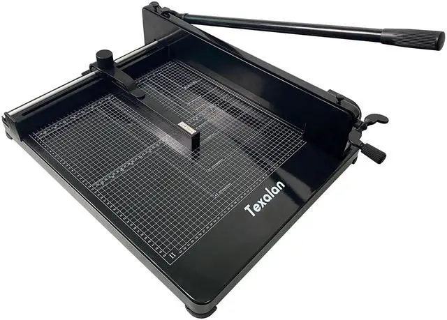 Alt view image 4 of 6 - (R) Heavy Duty Guillotine Paper Cutter Black 400 Sheets Stack Paper Trimmer (A3-17'' Paper Cutter)