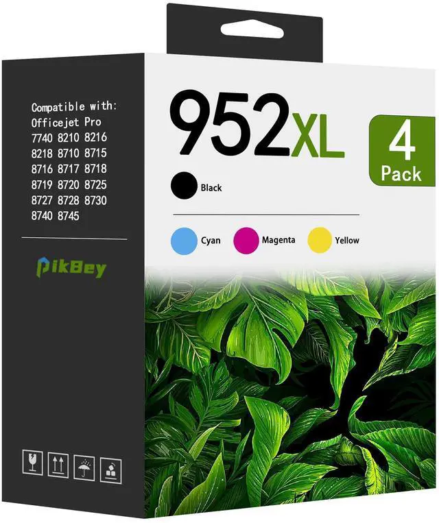 Main image of 952XL Ink Cartridges Combo Pack (4-Pack, Black/Cyan/Magenta/Yellow) Compatible 952XL Ink Cartridges Replacement for 952XL Ink for OfficeJet Pro 8710 8210 8715 8720 8702 7740 Printer
