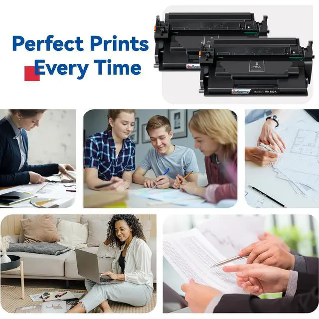 Alt view image 6 of 6 - 148A Toner Cartridges Black (2-Pack) 148A 148X W1480A W1480X | Compatible for HP Pro MFP 4101fdw 4101fdn 4001dw 4001dn 4001n Printer