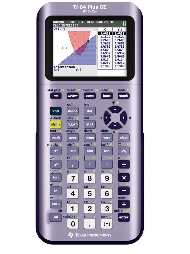 Alt view image 2 of 7 - TI-84 Plus CE Python Enhanced Graphing plus Software, Iris/Purple
