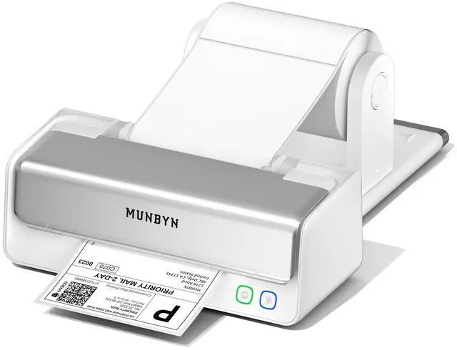 Main image of Replaceable Print-Head Bluetooth Thermal Label Printer with Paper Holder, RW405B, Wireless 4x6 Shipping Label Printer for Small Businesses Compatible with Mac, Windows, iPhone, Android, Chrome