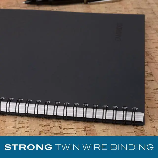 Alt view image 4 of 5 - Limited Business Notebook with QuickNotes,Legal Ruled Paper,8" x 11",80 Sheets,Flexible Soft Touch Cover,Wirebound,Gray (06066),(Pack of 12)
