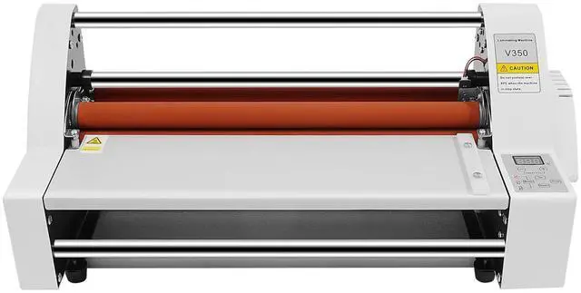Main image of Hot Cold Roll Laminator, Single & Dual Sided Thermal Laminator, Digital Display, Electronic Temperature Control, Adjustable Tension Knobs, Fits Cross-Patterned Films