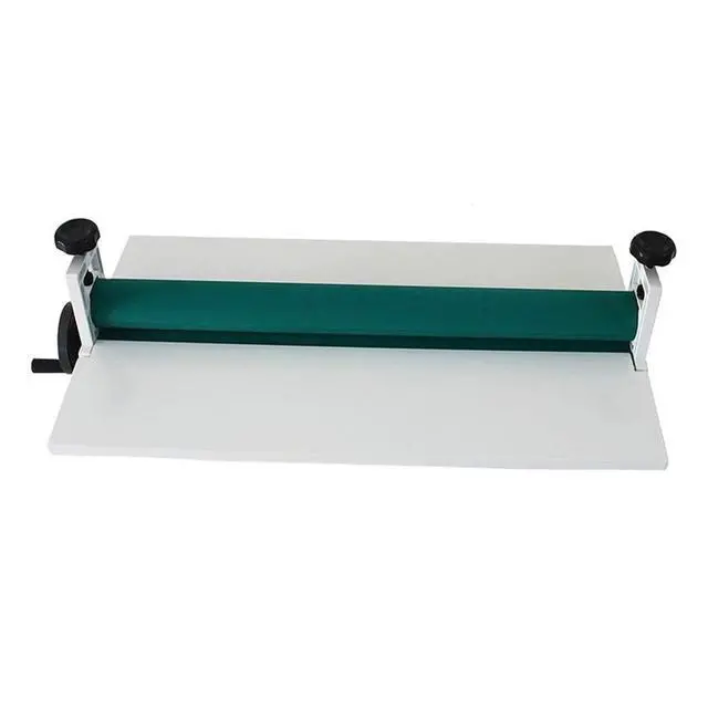 Alt view image 2 of 7 - 14 Inch Cold Laminating Machine Hand Crank Pressure Cold Roll Laminator Manual Vinyl Photo Film Laminator with Max Laminating Thickness 0.4 Inch