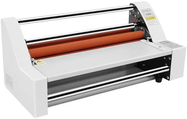 Main image of V350 Hot Cold Roll Laminator, 350mm Electronic Hot Cold Single Dual Side Digital Display Laminating Machine with Electronic Temperature Control Digital Display for Paper Card Wood Veneer PVC Foil