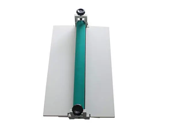 Alt view image 4 of 7 - 14 Inch Cold Laminating Machine Hand Crank Pressure Cold Roll Laminator Manual Vinyl Photo Film Laminator with Max Laminating Thickness 0.4 Inch