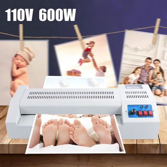 Alt view image 2 of 7 - laminator Machine, Laminating laminator Machine, 110V 600W A3 A4 Rollers System Thermal Hot Cold Film Laminating Laminator Machine