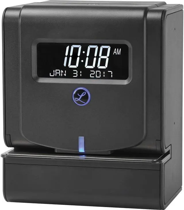 Main image of 2100HD Employee Time Clock for Small Business - Thermal Print Technology, Tru Align System with LED Indicator (Black 9.8 X 6 X 8) - Requires E8 Timecard