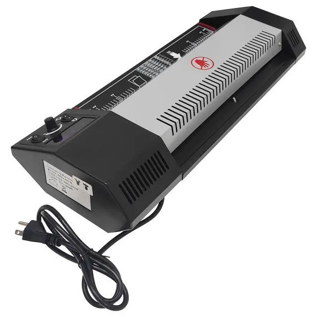 Alt view image 7 of 7 - A3 Metal High Temperature Hot Cold Laminating Machine 4 Rollers Laminator for 10 mil Laminating Pouch