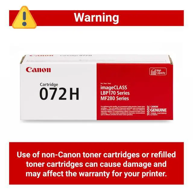 Alt view image 4 of 6 - Genuine 072 Black Toner Cartridge High Capacity Compatible with MF280 Series and LBP172dw
