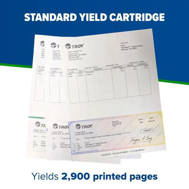 Alt view image 3 of 5 - 4001/4101 MICR Toner Secure Standard Yield Cartridge, Check Printing, Coordinating HP Part Number: W1480A, Yields 2900 Pages, Black