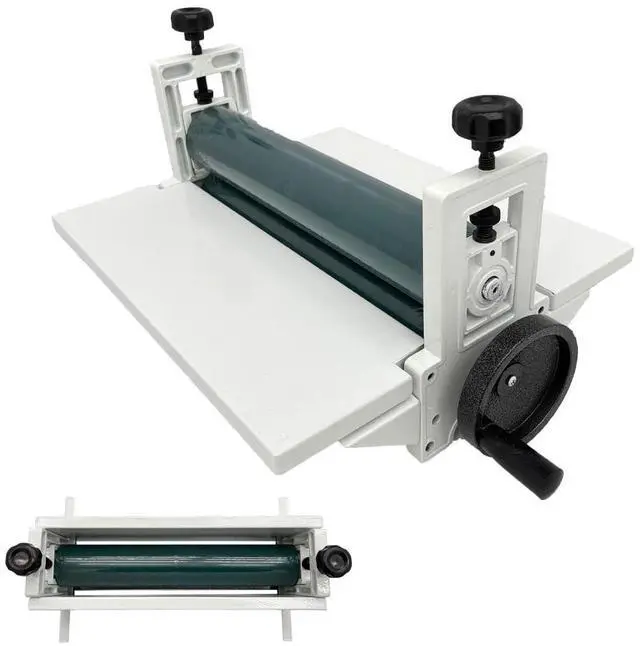 Main image of Manual Cold Laminator 14in Cold Roll Laminating Machine, All Metal Frame, 0.4in Max Laminating Thickness,Rubber Roller for Flim Cold Laminating