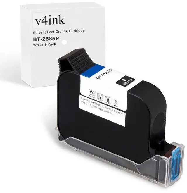 Main image of Bentsai Original Solvent Based Fast Dry Ink Cartridge BT-2585P White Ink 0.5 Inch Nozzle Compatible with Bentsai Handheld Inkjet Printer BT-HH6105B2 BT-HH6105B3 B10