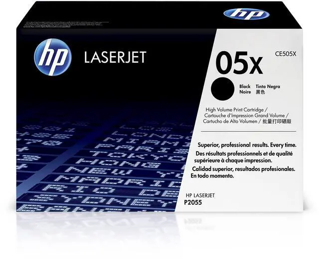Main image of 05X Black High-Yield Toner Cartridge | Works LaserJet P2055 Series | CE505X