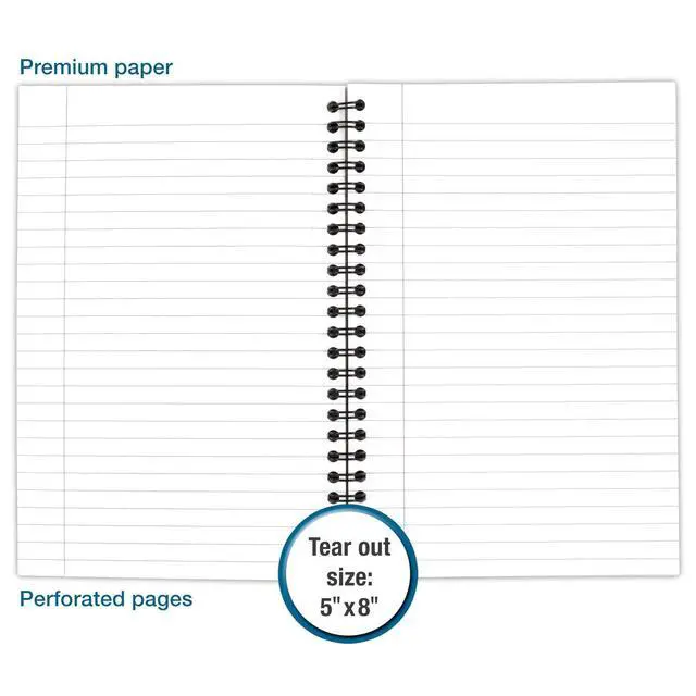 Alt view image 4 of 6 - Limited Business Notebook, Legal Ruled Paper, 5" x 8", 80 Sheets, Flexible Soft Touch Cover, Wirebound, Black (06074) (Pack of 12)