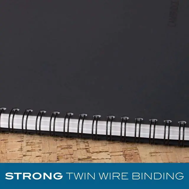 Alt view image 5 of 6 - Limited Business Notebook, Legal Ruled Paper, 5" x 8", 80 Sheets, Flexible Soft Touch Cover, Wirebound, Black (06074) (Pack of 12)