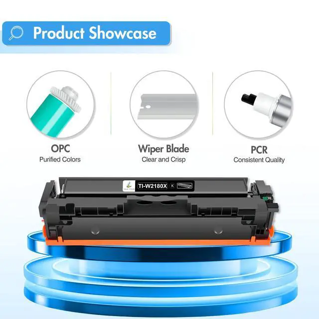 Alt view image 7 of 7 - 218X Toner Cartridges 4 Pack 218A for HP 218X 218 W2180X 3301cdw 3201dw | Compatible for HP Color LaserJet Pro MFP 3301fdw 3301 3301cdw 3301sdw 3201dw 3201 Printer High Yield Ink with Chip B/C/Y/M