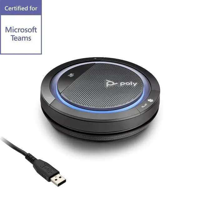 Alt view image 3 of 5 - Poly Calisto 3200 Compatible with Microsoft Teams IP Conference Station VoIP Speakerphone, USB (214181-01)