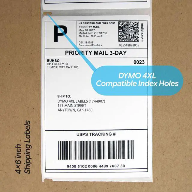 Alt view image 4 of 7 - Compatible DYMO LabelWriter 4XL Shipping Label 1744907, 4 x 6 inch