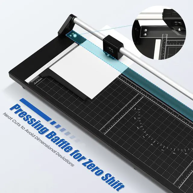 Alt view image 6 of 7 - 36 Inch Rotary Trimmer Paper Cutter,Rotary Paper Cutter Paper Trimmer for Crafting & Scrapbooking Supplies for A4 Cardstock Photo Label with Precise Positioning