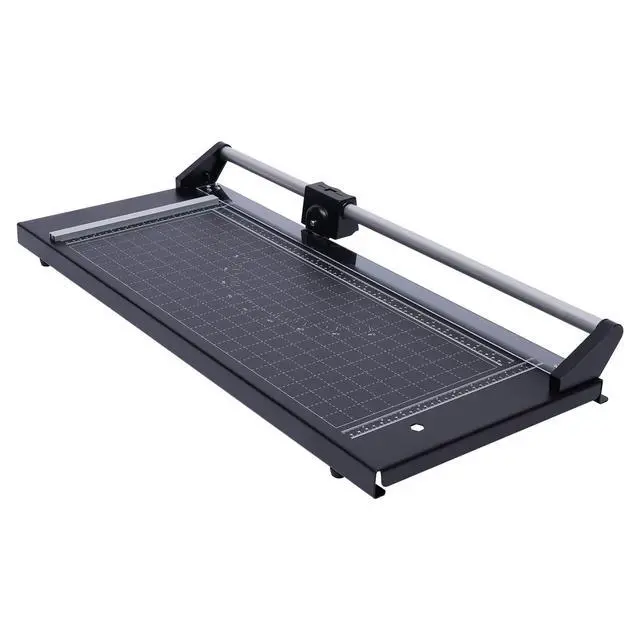 Alt view image 3 of 6 - 24Inch Rotary Trimmer Paper Cutter,Manual Precision Paper Cutters Trimmers Photo Paper Cutter with Automatic Paper Weighting,Self-Sharpening for Craft Paper, Card Stock and Office Paper