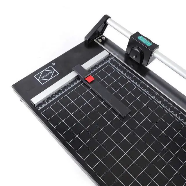 Alt view image 3 of 6 - 24Inch Rotary Trimmer Paper Cutter,Manual Paper Cutters Trimmers Photo Paper Cutter with Automatic Paper Weighting,Self-Sharpening for Craft Paper, Card Stock and Office Paper