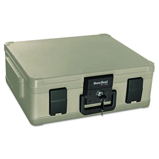 Alt view image 4 of 7 - SureSeal Fire Safe with Key Lock, Taupe | 1 Hour Fire Rated Safe - 100 Hour Water Resistant - Key Lock - Made in USA