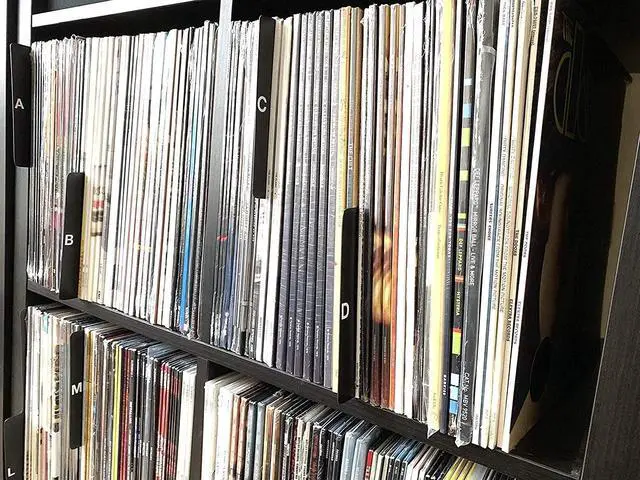 Alt view image 2 of 3 - A to Z Record Dividers (DIY Kit Do it Yourself Kits) Vertical Tab Professional Black Index 12-inch 33 LPs Vinyl Album Organizers/Organization A-Z Alphabet Alphabetize Alphabetical Cards Show Shop