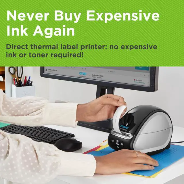 Alt view image 7 of 7 - LabelWriter 5XL Label Printer, Automatic Label Recognition, Prints Extra-Wide Shipping Labels (UPS, FedEx, USPS) from Amazon, Ebay, Etsy, Poshmark, and More, Perfect for Ecommerce Sellers