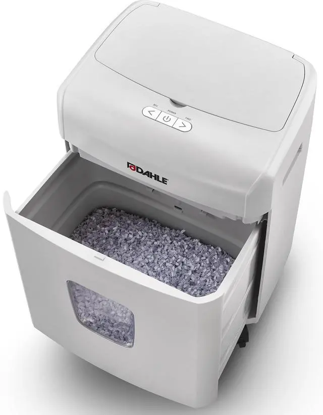 Alt view image 3 of 7 - ShredMATIC SM 90 Auto-Feed Paper Shredder, Cross Cut, 90 Sheet Feed Tray, German Engineered, Jam Protection, Oil Free, SmartPower, P-4 Security, Shreds Staples/Paper Clips/Credit Cards