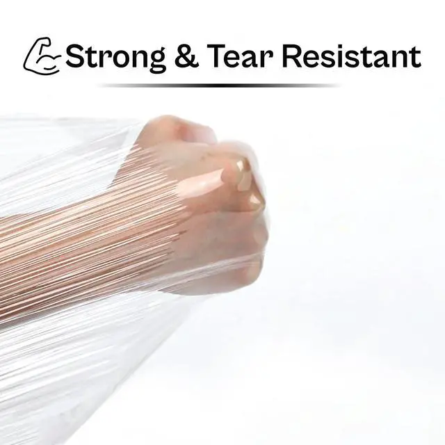 Alt view image 4 of 7 - PSBM Machine Stretch Wrap, 1 Roll 19.7 Inch x 4000 Feet 120 Gauge Heavy Duty Clear Plastic Wrap Industrial Strength Shrink Film for Moving, Packing & Shipping