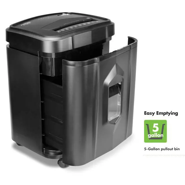 Alt view image 4 of 7 - AU1645XA 16-Sheet Cross-Cut Paper and CD/Credit Card Shredder/5-Gallon Pullout Basket/ 30 Minutes Run Time