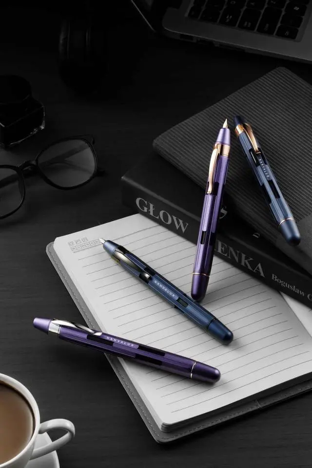 Alt view image 4 of 4 - Eclipse Cobalt Black Fine Fountain Pen