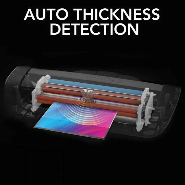 Alt view image 5 of 7 - Thermal Laminator Machine, Fusion 7000L, 12 Inch, 1 Min Warm-Up, 3-10 Mil, with 50 EZUse Laminating Pouches (1703098F)