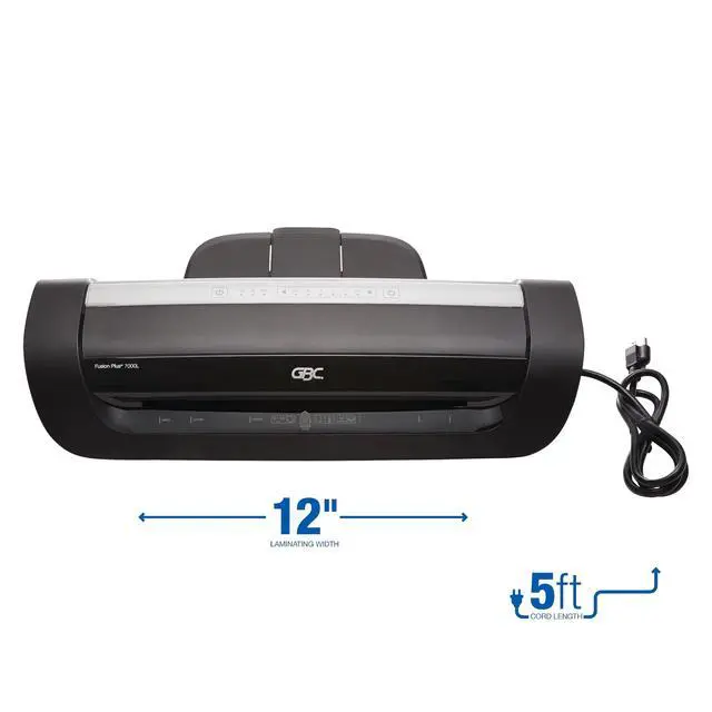 Alt view image 3 of 7 - Thermal Laminator Machine, Fusion 7000L, 12 Inch, 1 Min Warm-Up, 3-10 Mil, with 50 EZUse Laminating Pouches (1703098F)