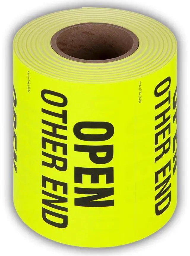 Main image of 3" X 5" Open Other End Fluorescent Shipping Label Stickers for Shipping or Packing -500 Adhesive Labels Per Roll (10 Pack)