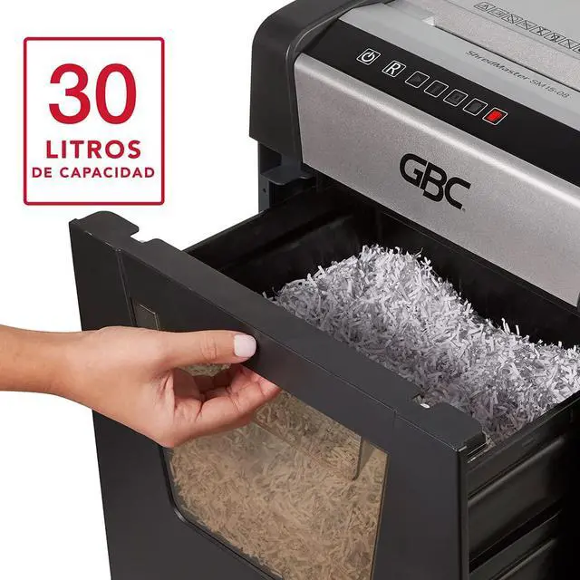 Alt view image 5 of 7 - Paper Shredder, ShredMaster, 15 Sheet Capcity, Micro-Cut, SM15-08 (1758501)