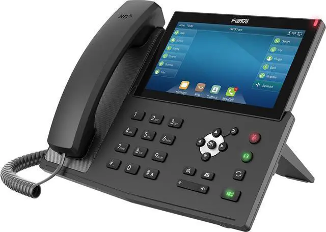 Alt view image 3 of 5 - X7 Enterprise VoIP Phone, 7-Inch Color Touch Screen, 20 SIP Lines, Power Adapter Not Included