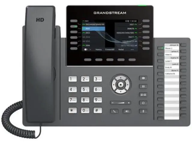Main image of GRP2636 IP Phone | 12 Lines, 6 SIP Accounts | 4.3-Inch Color Display | Wi-Fi 5 | Dual-Port Gigabit Ethernet with Integrated PoE