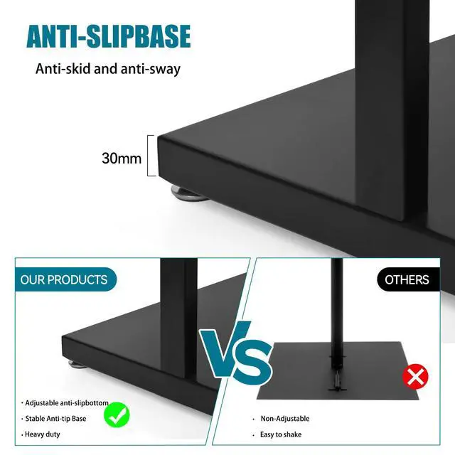 Alt view image 6 of 7 - Black 22×28inch Sign holder floor stand, heavy Duty Pedestal poster banner stand for display,22×28inch slide-in double sided poster sign holder floor standing for board Display (1 Pack)