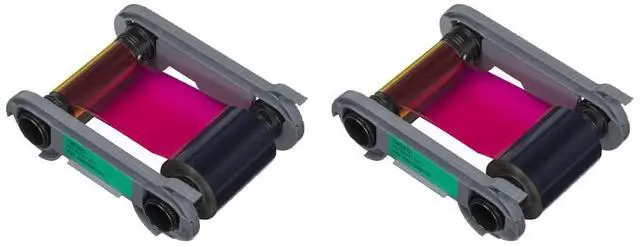 Main image of 2 Pack - Evolis Primacy 2 R5F208A100 Color Ribbon - YMCKO - 300 Prints with Software Demo Card