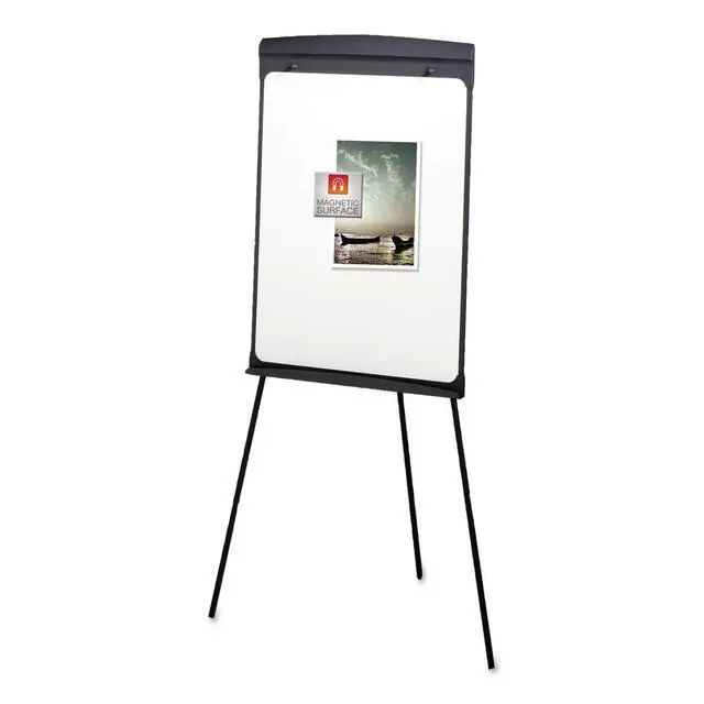 Alt view image 2 of 4 - Standard Magnetic Dry-Erase Easel, Dual-Purpose Writing Board/Flipchart (67E)